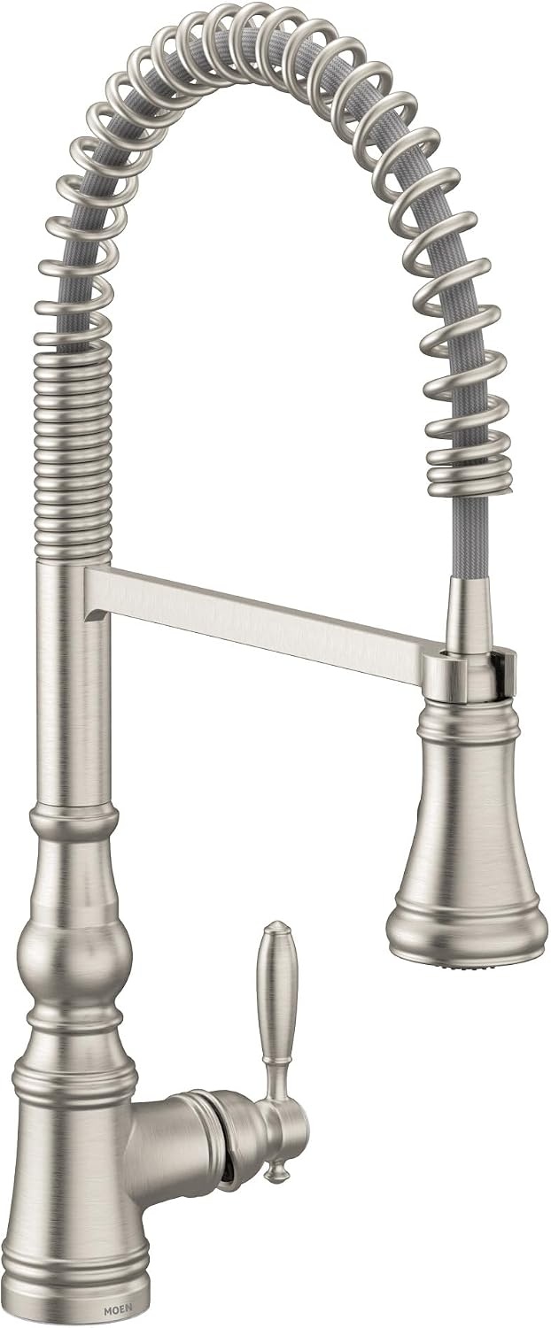 image:imageMoen Weymouth OilRubbed Bronze 3in1 Water Filtration OneHandle Pulldown Kitchen Faucet FS73004ORB with Moen F9800 Advanced Carbon Water Filtration SystemSpot Resist Stainless