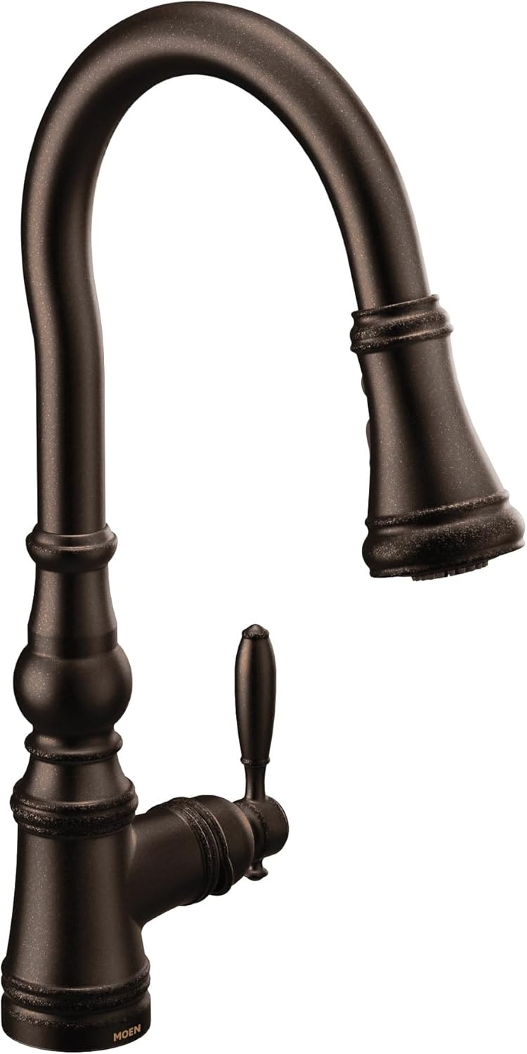 image:imageMoen Weymouth OilRubbed Bronze 3in1 Water Filtration OneHandle Pulldown Kitchen Faucet FS73004ORB with Moen F9800 Advanced Carbon Water Filtration SystemOil Rubbed Bronze