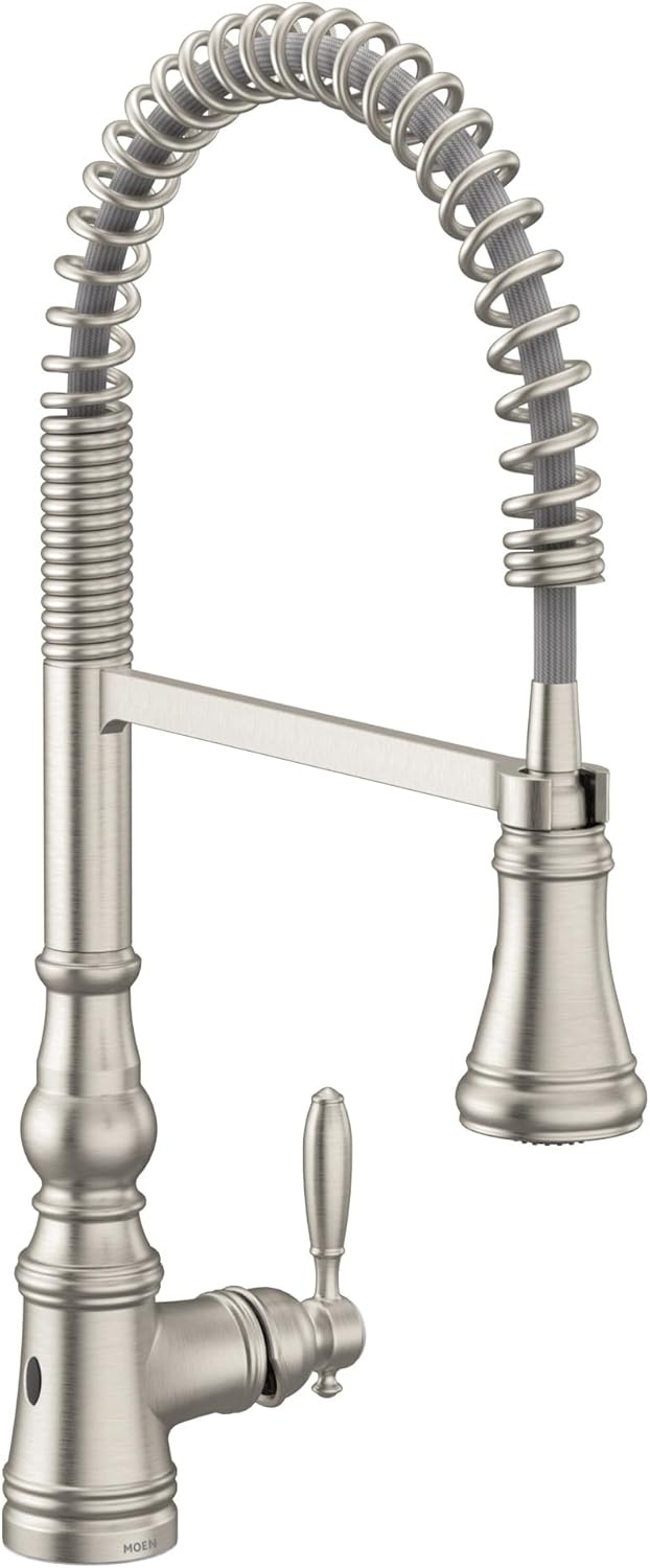 image:imageMoen Weymouth OilRubbed Bronze 3in1 Water Filtration OneHandle Pulldown Kitchen Faucet FS73004ORB with Moen F9800 Advanced Carbon Water Filtration SystemSpot Resist Stainless