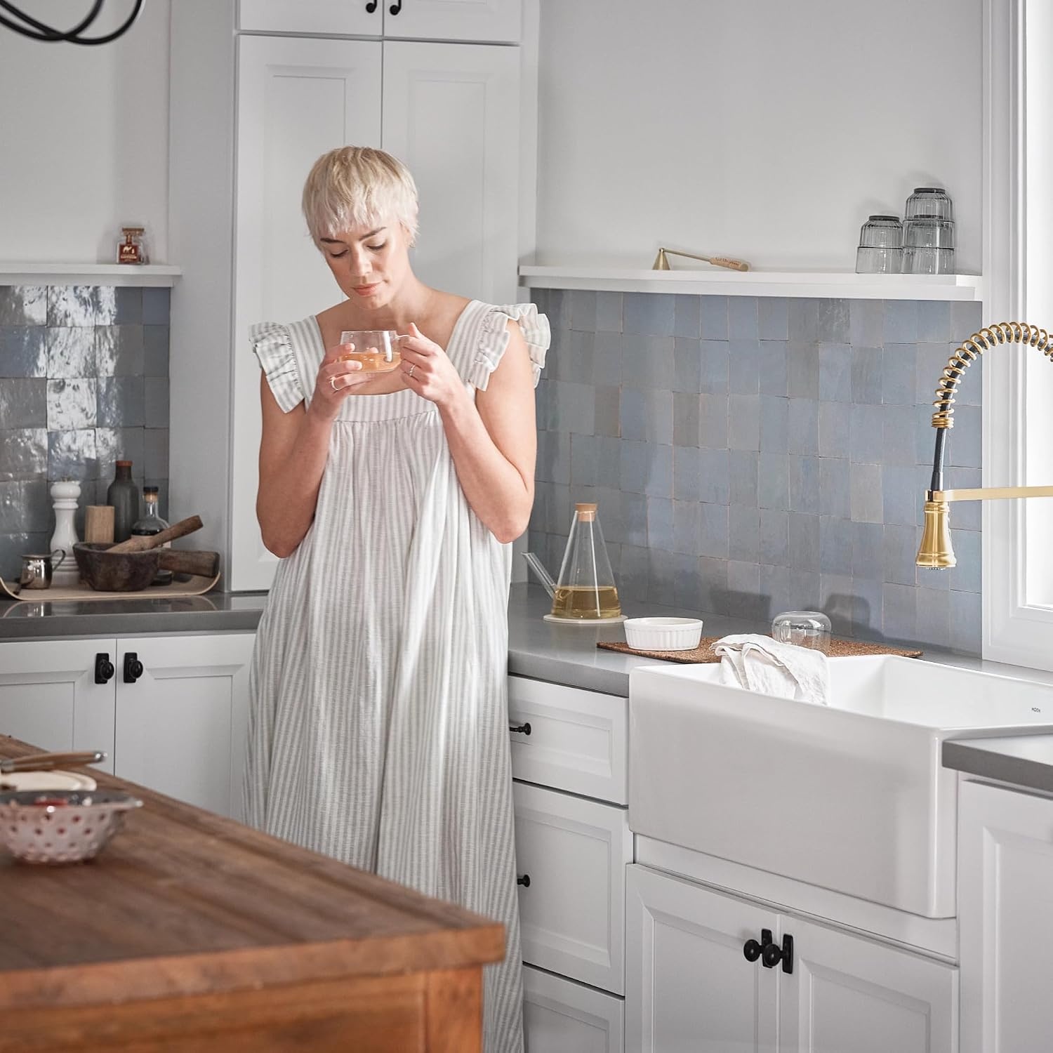 image:imageMoen Weymouth OilRubbed Bronze 3in1 Water Filtration OneHandle Pulldown Kitchen Faucet FS73004ORB with Moen F9800 Advanced Carbon Water Filtration SystemBrushed Gold