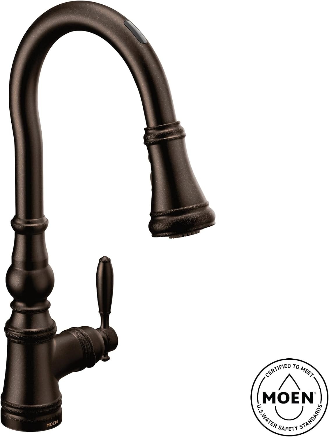image:imageMoen Weymouth OilRubbed Bronze 3in1 Water Filtration OneHandle Pulldown Kitchen Faucet FS73004ORB with Moen F9800 Advanced Carbon Water Filtration SystemSpot Resist Stainless