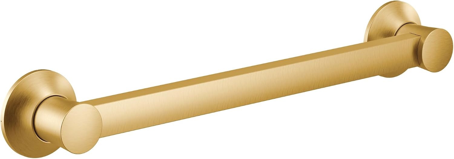 image:imageMoen YG0336BG Bathroom Safety 36Inch Stainless Steel Bathroom Grab Bar Brushed GoldBrushed Gold