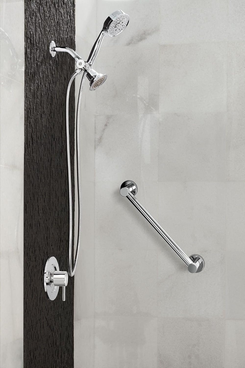 image:imageMoen YG0424CH Bathroom Safety 24Inch Stainless Steel Modern Bathroom Grab Bar ChromeBrushed Nickel