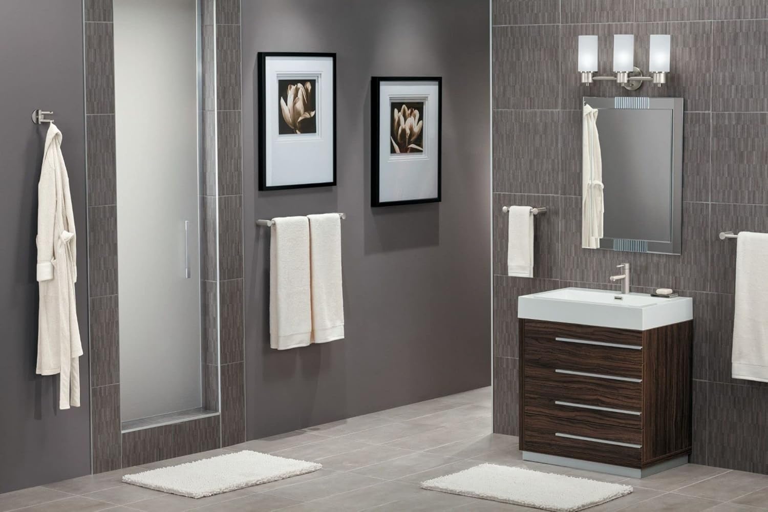 image:imageMoen YG0436CH Bathroom Safety 36Inch Stainless Steel Modern Bathroom Grab Bar ChromeBrushed Nickel