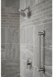 image:imageMoen YG0436CH Bathroom Safety 36Inch Stainless Steel Modern Bathroom Grab Bar ChromeBrushed Nickel