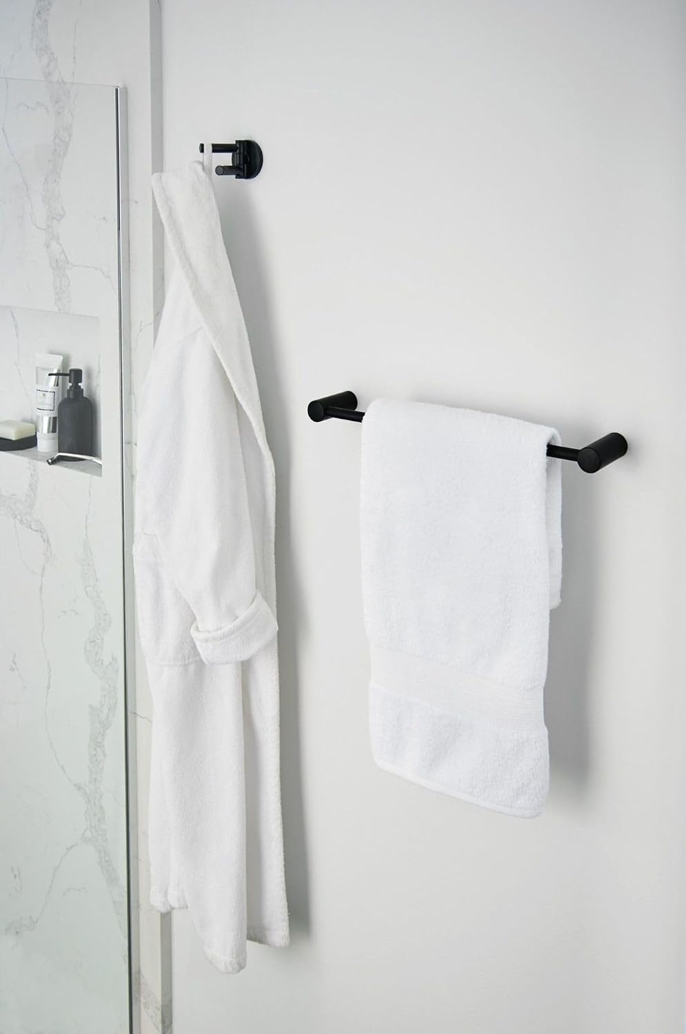 image:imageMoen YG0436CH Bathroom Safety 36Inch Stainless Steel Modern Bathroom Grab Bar ChromeMatte Black