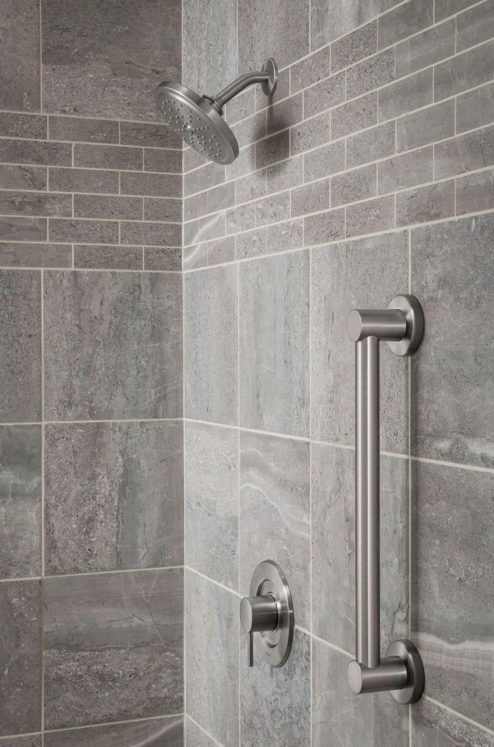 image:imageMoen YG0442BN Bathroom Safety 42Inch Stainless Steel Modern Bathroom Grab Bar Brushed NickelBrushed Nickel