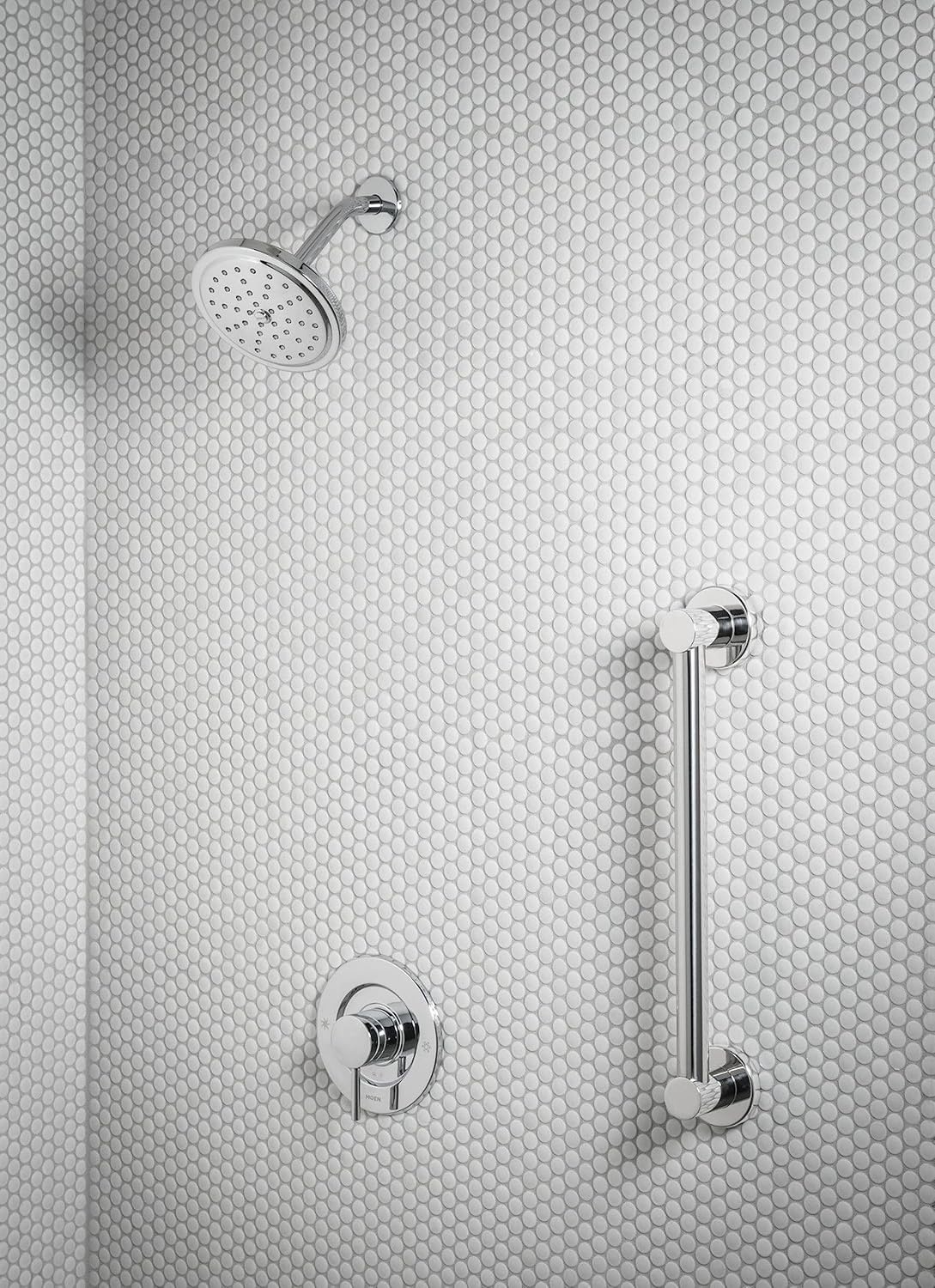 image:imageMoen YG0442BN Bathroom Safety 42Inch Stainless Steel Modern Bathroom Grab Bar Brushed NickelChrome