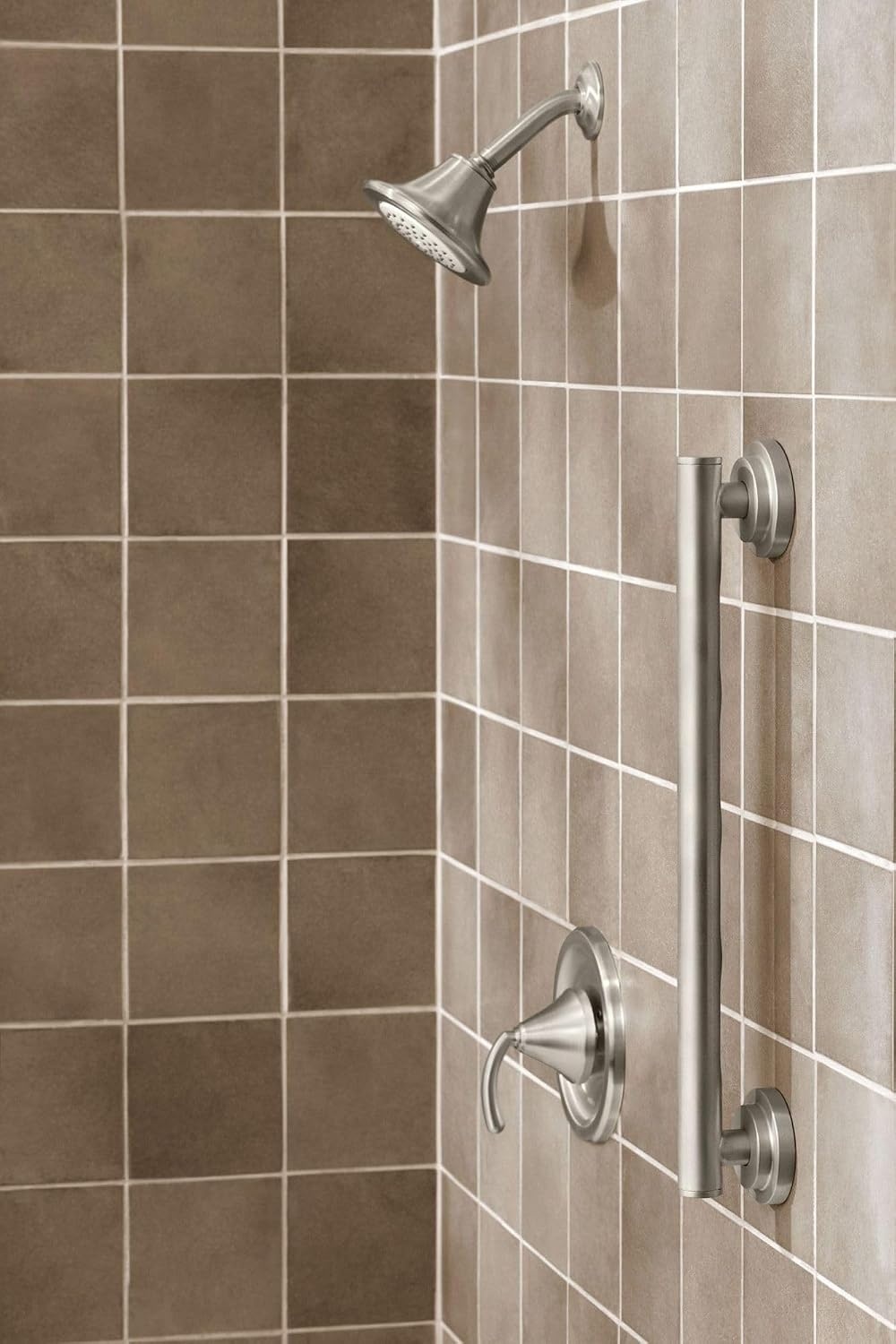 image:imageMoen YG0736BN Bathroom Safety 36Inch Stainless Steel Modern Bathroom Grab Bar Brushed NickelBrushed Nickel