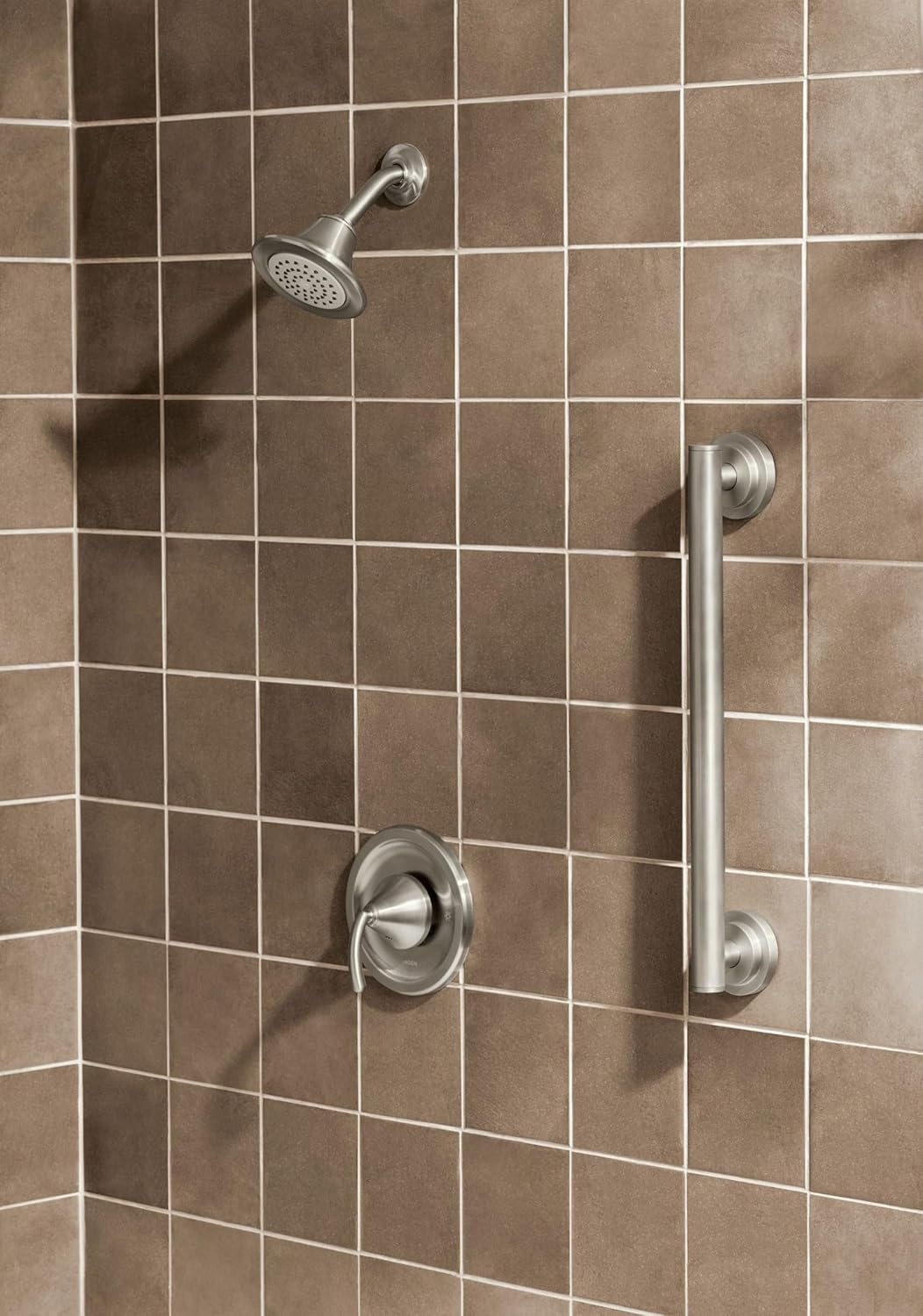 image:imageMoen YG0736BN Bathroom Safety 36Inch Stainless Steel Modern Bathroom Grab Bar Brushed NickelBrushed Nickel