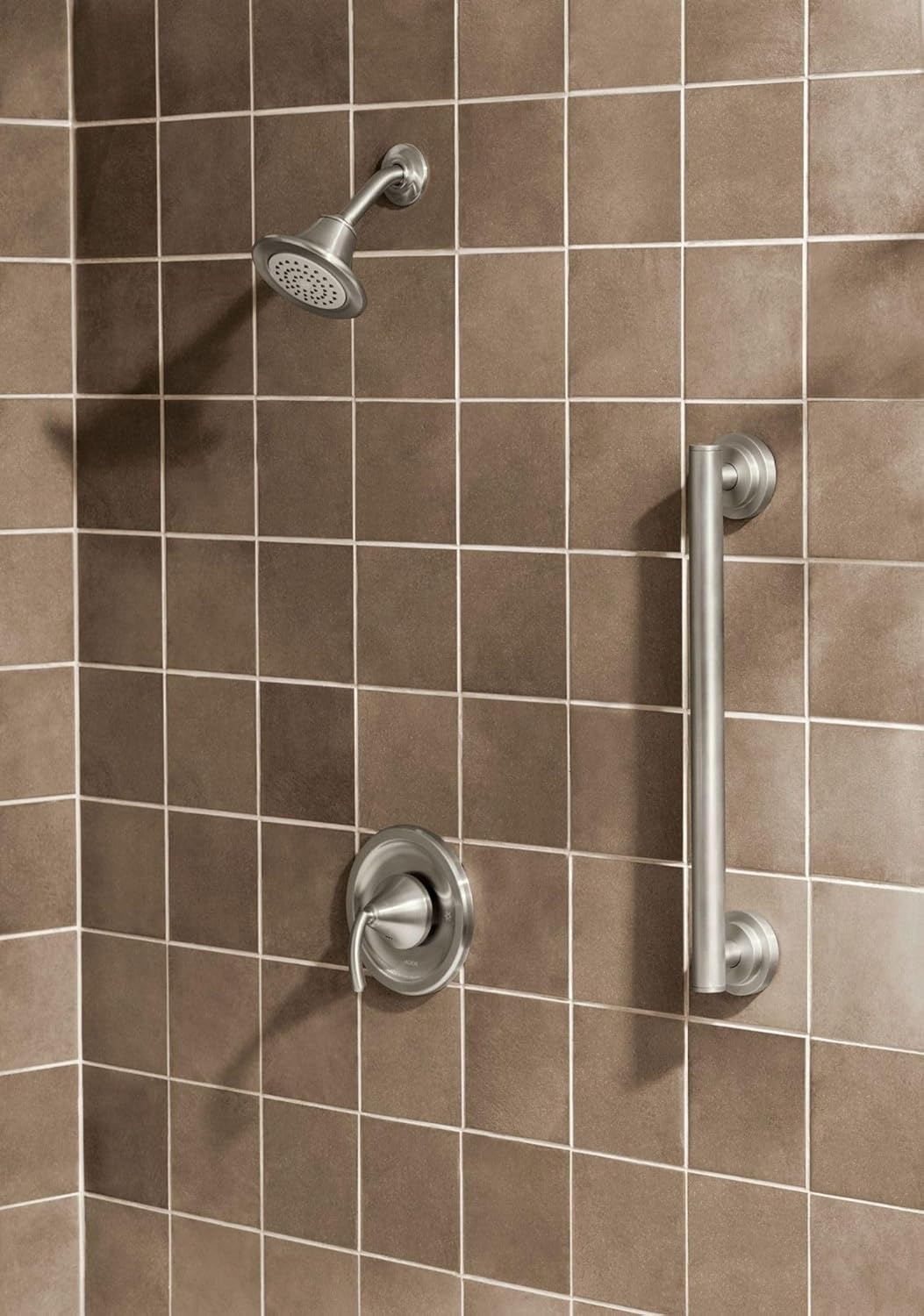 image:imageMoen YG0736BN Bathroom Safety 36Inch Stainless Steel Modern Bathroom Grab Bar Brushed NickelBrushed Nickel