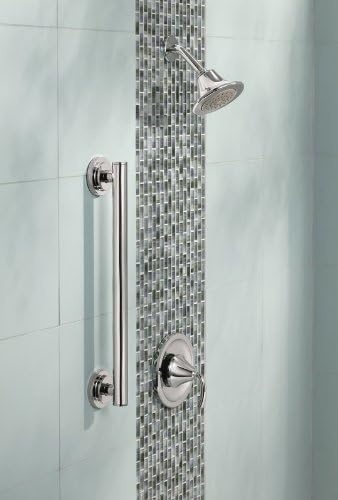 image:imageMoen YG0736BN Bathroom Safety 36Inch Stainless Steel Modern Bathroom Grab Bar Brushed NickelChrome