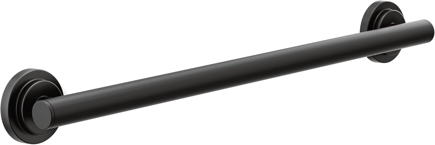 image:imageMoen YG0736BN Bathroom Safety 36Inch Stainless Steel Modern Bathroom Grab Bar Brushed NickelMatte Black