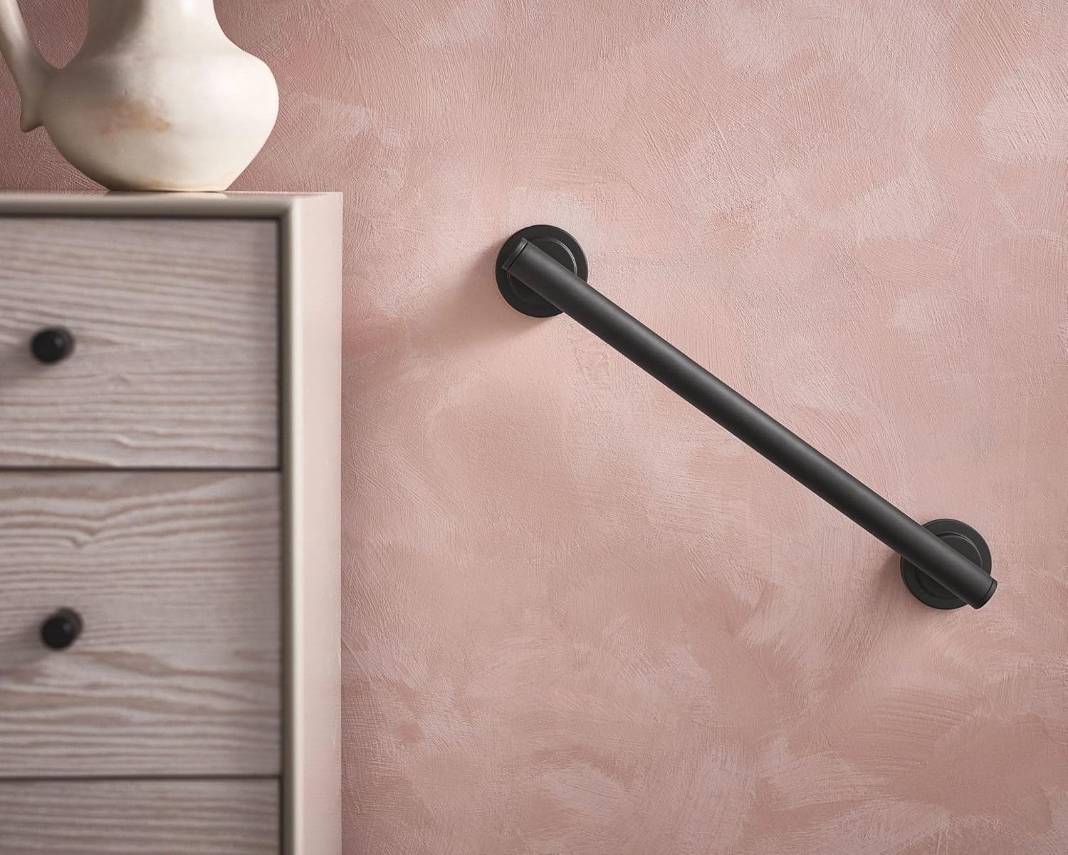 image:imageMoen YG0736BN Bathroom Safety 36Inch Stainless Steel Modern Bathroom Grab Bar Brushed NickelMatte Black