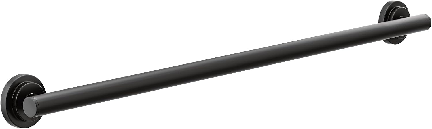 image:imageMoen YG0736BN Bathroom Safety 36Inch Stainless Steel Modern Bathroom Grab Bar Brushed NickelMatte Black