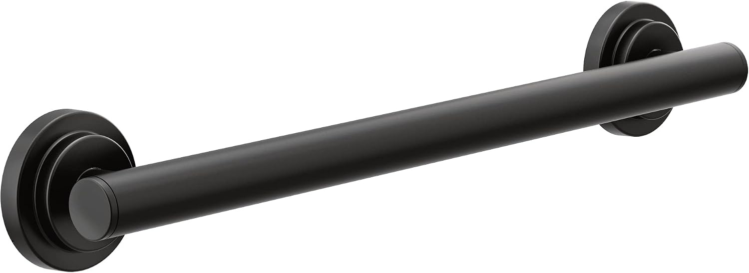 image:imageMoen YG0736BN Bathroom Safety 36Inch Stainless Steel Modern Bathroom Grab Bar Brushed NickelMatte Black