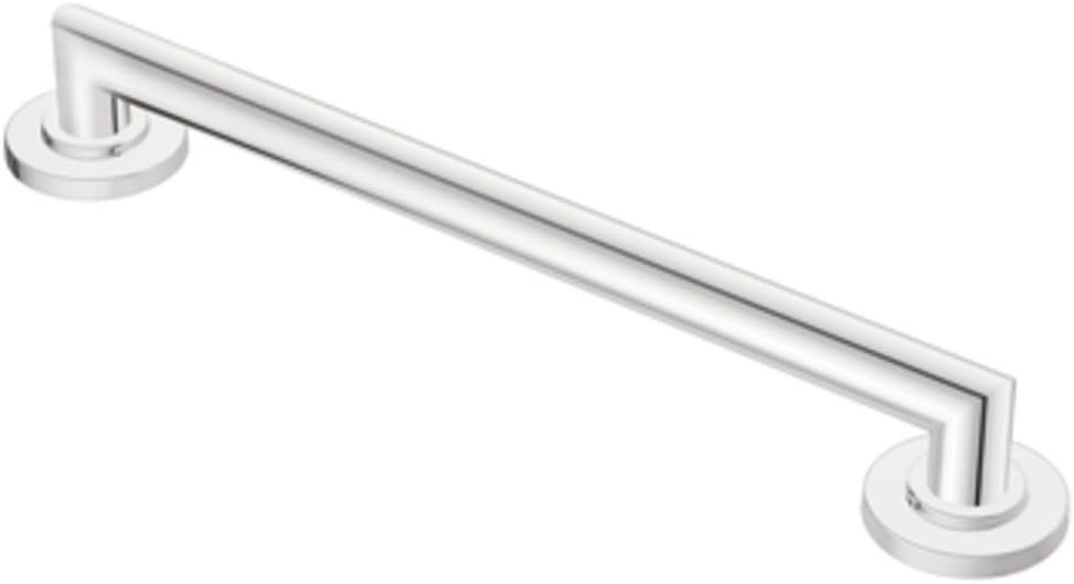 image:imageMoen YG0818CH Bathroom Safety 18Inch Stainless Steel Modern Bathroom Grab Bar ChromeChrome