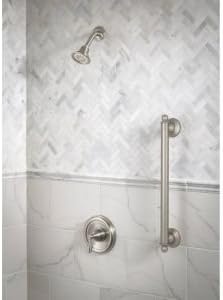 image:imageMoen YG2218CH Bathroom Safety 18Inch Stainless Steel Traditional Bathroom Grab Bar ChromeOilRubbed Bronze