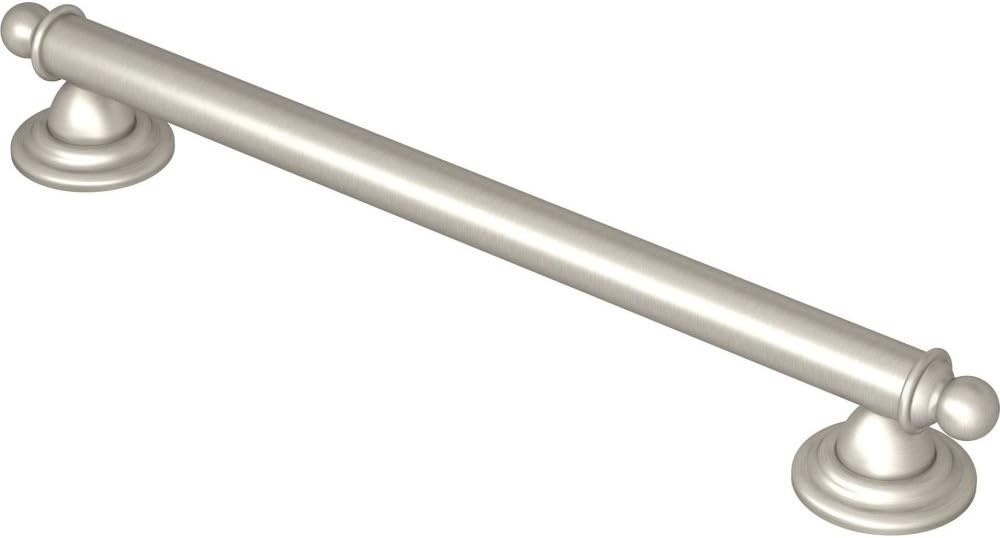 image:imageMoen YG2224CH Bathroom Safety 24Inch Stainless Steel Traditional Bathroom Grab Bar ChromeBrushed Nickel
