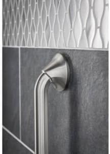 image:imageMoen YG2812BN Bathroom Safety 12Inch Stainless Steel Transitional Bathroom Grab Bar Brushed Nickel