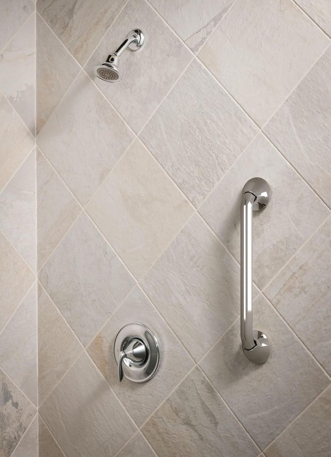 image:imageMoen YG2812CH Bathroom Safety 12Inch Stainless Steel Transitional Bathroom Grab Bar Chrome