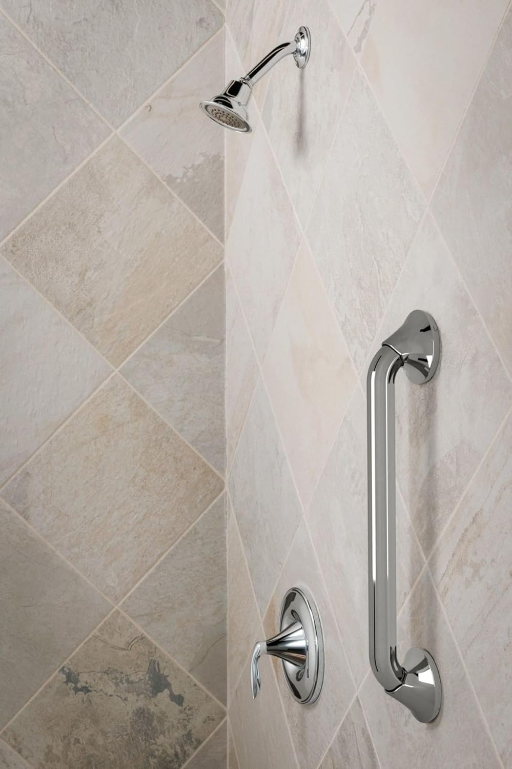 image:imageMoen YG2824CH Bathroom Safety 24Inch Stainless Steel Transitional Bathroom Grab Bar Chrome