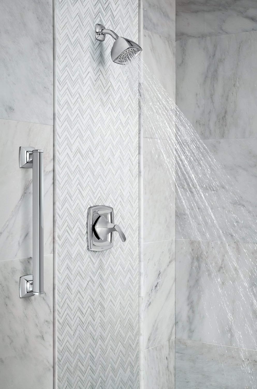 image:imageMoen YG5118BN Bathroom Safety 18Inch Stainless Steel Transitional Bathroom Grab Bar Brushed NickelNickel