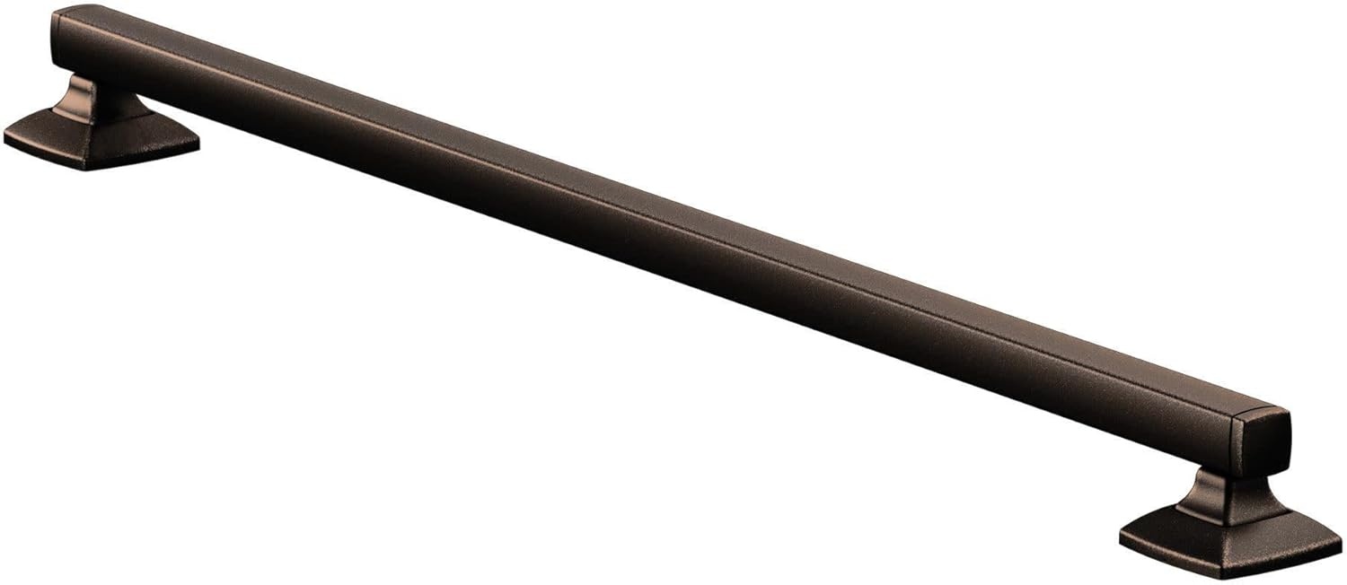 image:imageMoen YG5124BN Bathroom Safety 24Inch Stainless Steel Transitional Bathroom Grab Bar Brushed NickelBronze