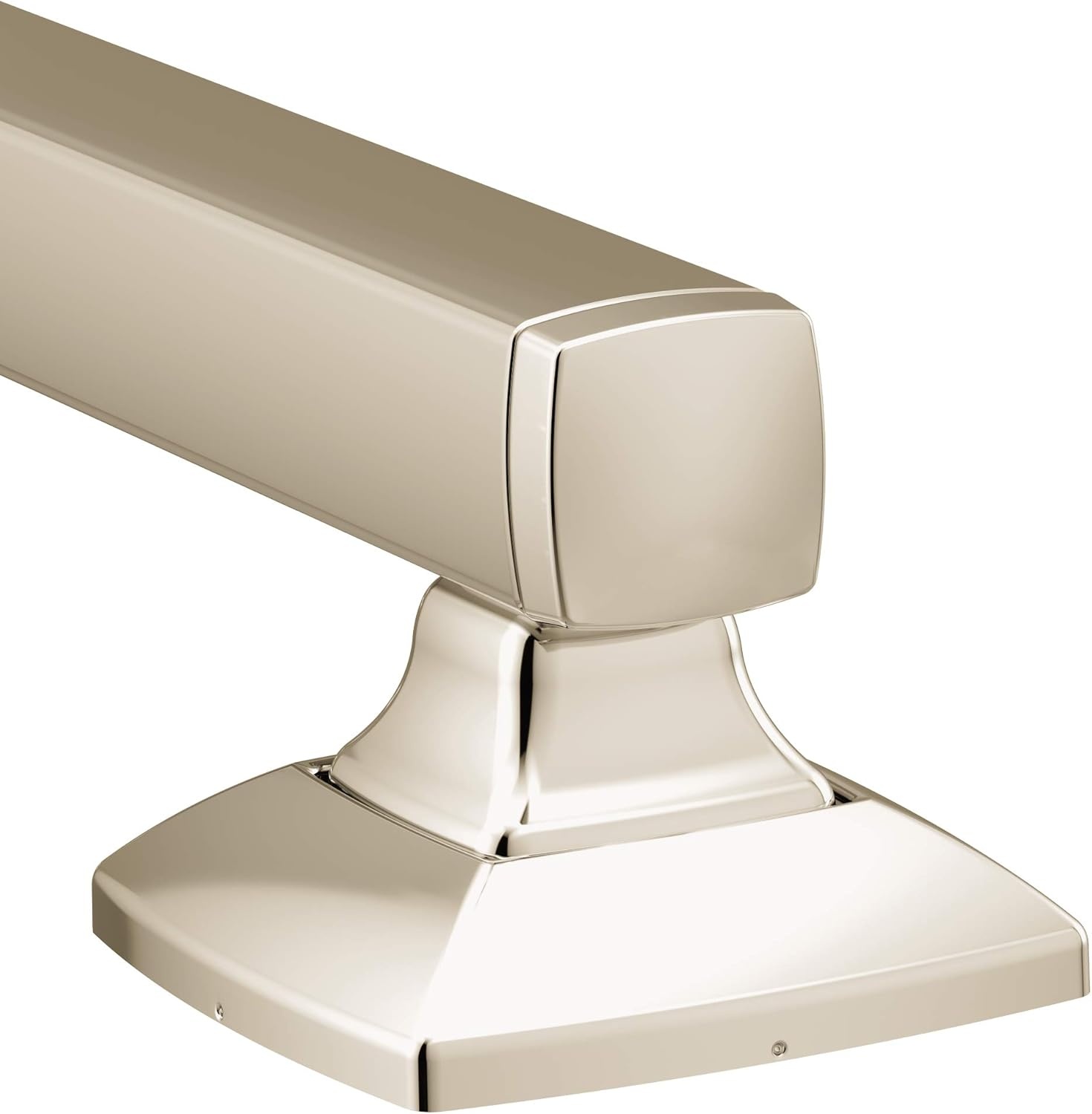 image:imageMoen YG5124BN Bathroom Safety 24Inch Stainless Steel Transitional Bathroom Grab Bar Brushed NickelPolished Nickel