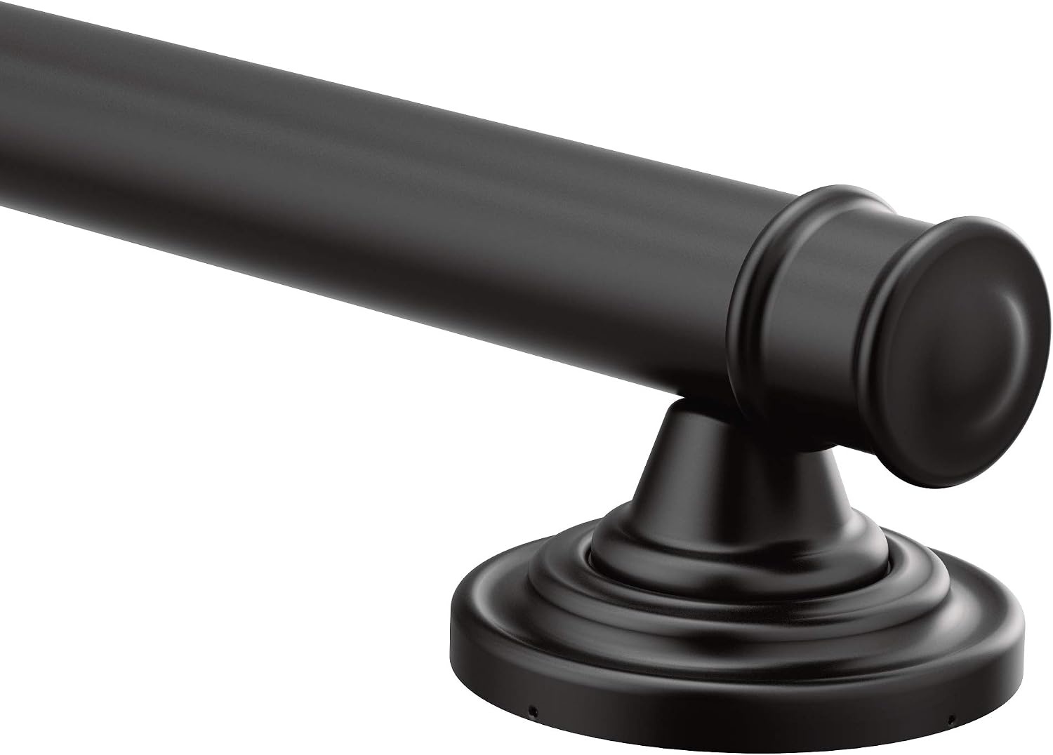 image:imageMoen YG6412ORB Bathroom Safety 12Inch Stainless Steel Traditional Bathroom Grab Bar OilRubbed BronzeMatte Black