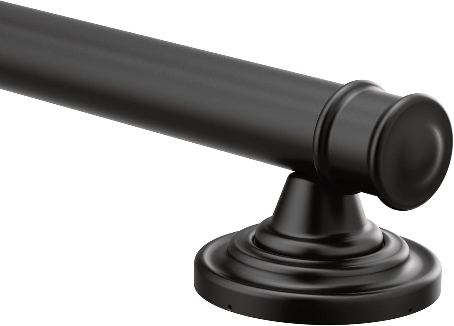 image:imageMoen YG6418BN Bathroom Safety 18Inch Stainless Steel Traditional Bathroom Grab Bar Brushed NickelMatte Black