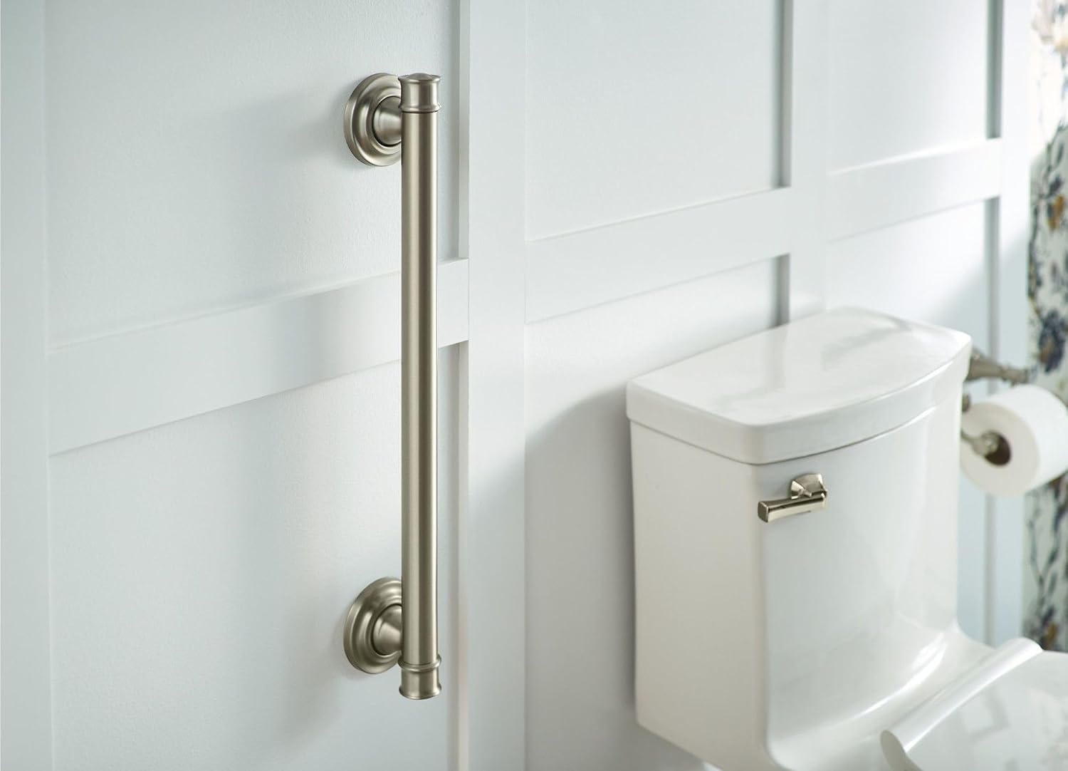 image:imageMoen YG6424ORB Bathroom Safety 24Inch Stainless Steel Traditional Bathroom Grab Bar OilRubbed BronzeBrushed Nickel