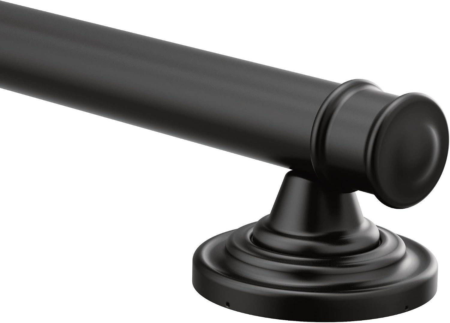image:imageMoen YG6424ORB Bathroom Safety 24Inch Stainless Steel Traditional Bathroom Grab Bar OilRubbed BronzeMatte Black