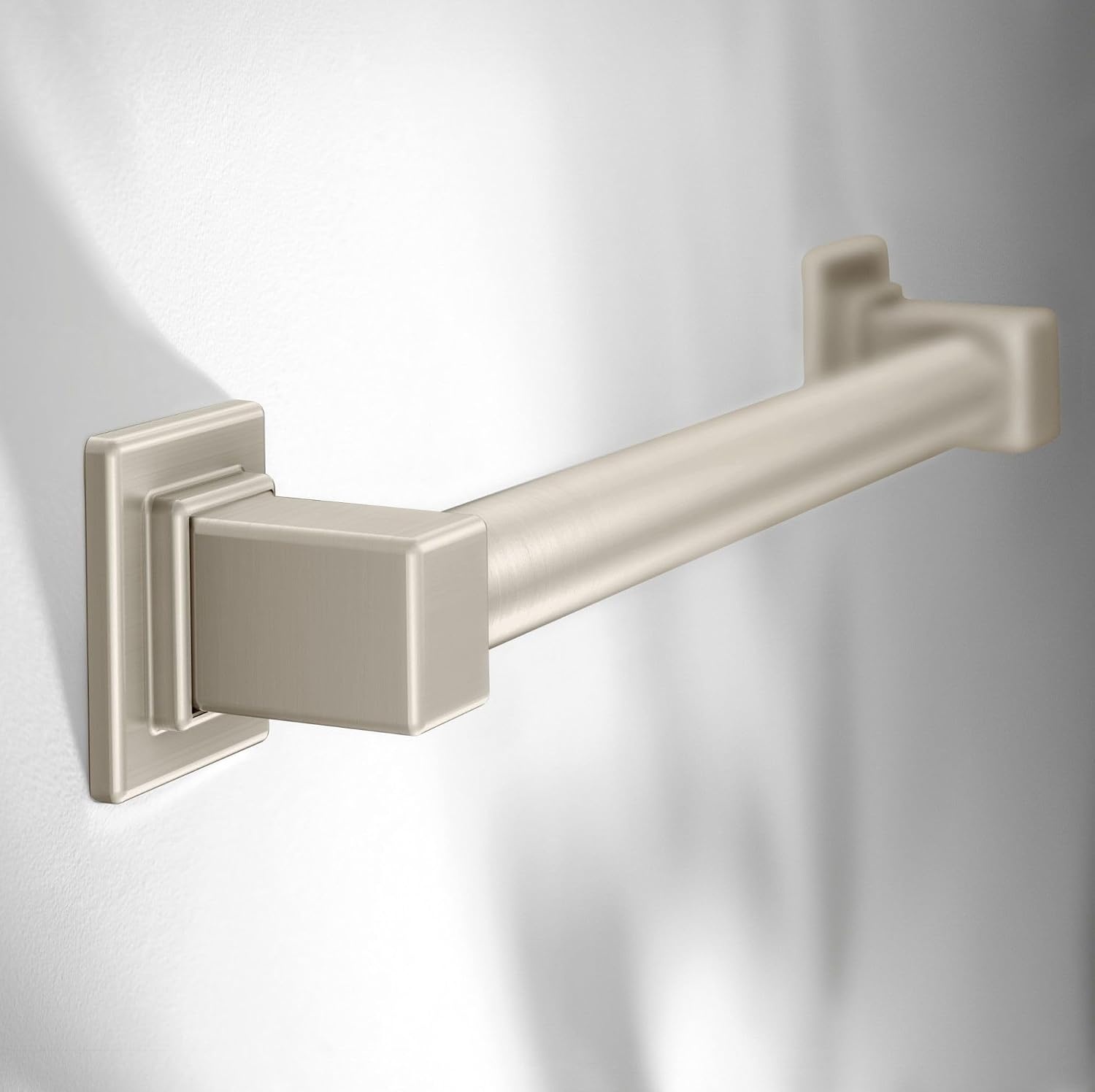 image:imageMoen YG8812CH Bathroom Safety 12Inch Stainless Steel Modern Bathroom Grab Bar ChromeBrushed Nickel