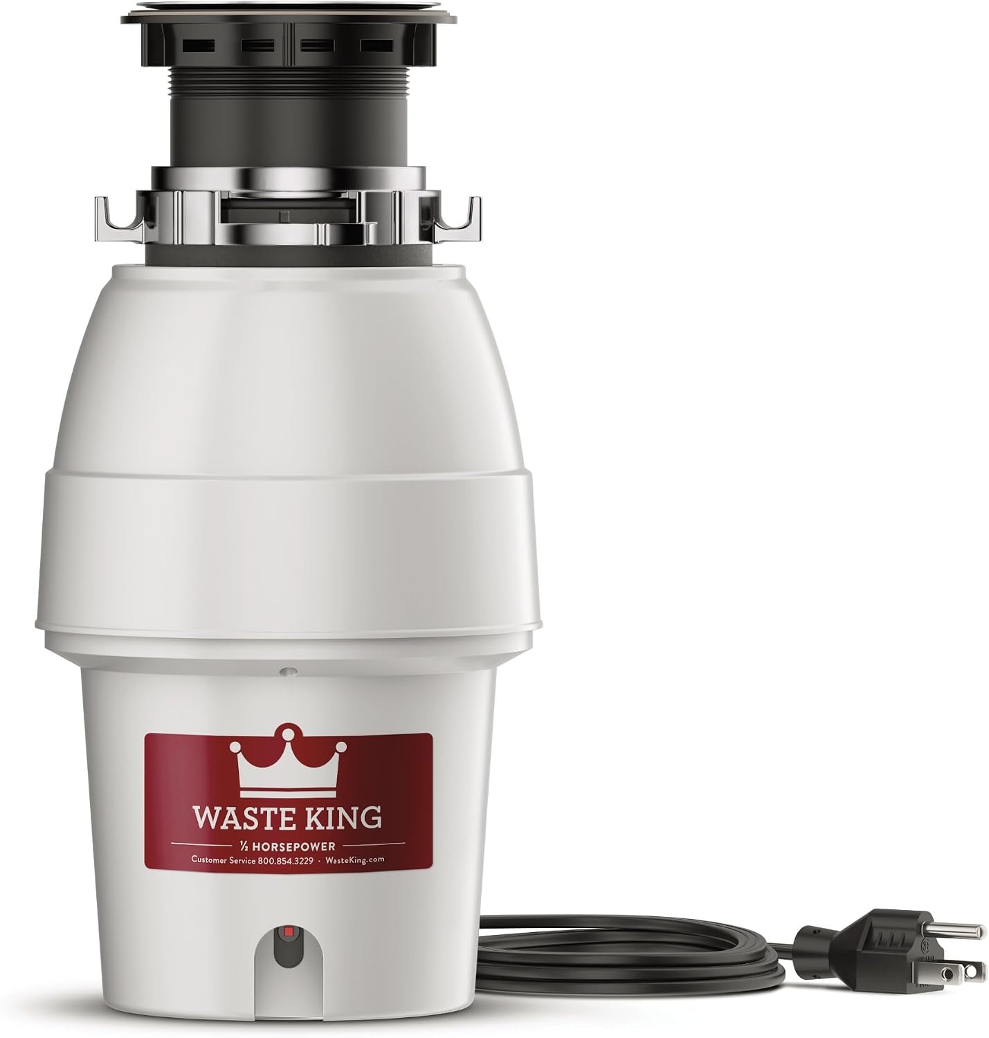 image:imageWaste King Garbage Disposal for Kitchen Sink with Power Cord L100112 HP Continuous Feed