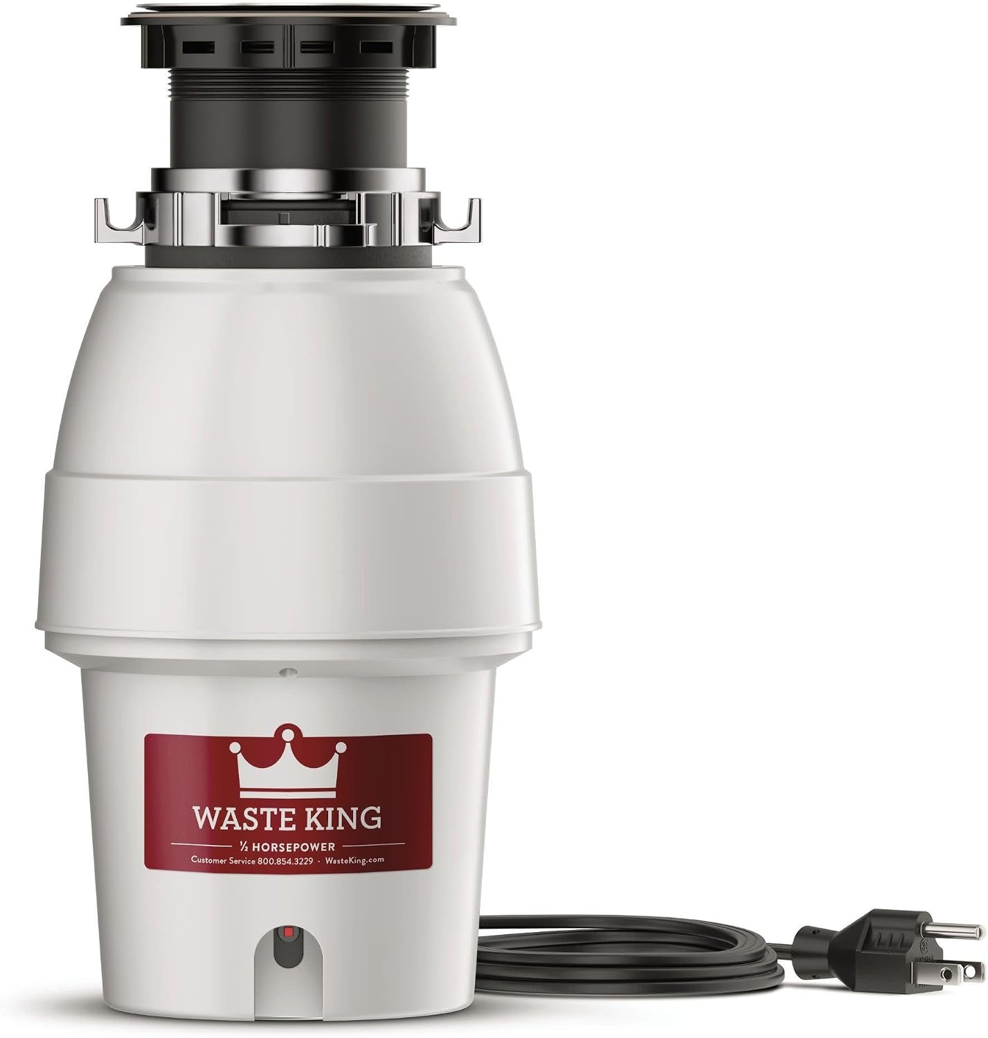 image:imageWaste King Garbage Disposal for Kitchen Sink with Power Cord L100112 HP Continuous Feed