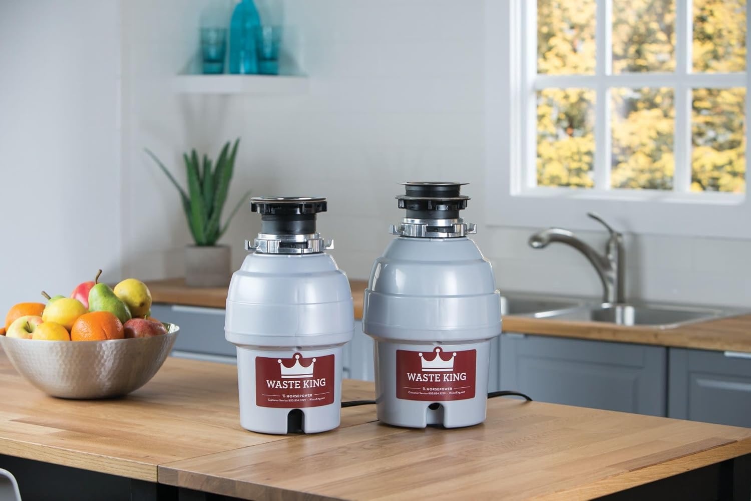 image:imageWaste King Garbage Disposal for Kitchen Sink with Power Cord L100134 HP Continuous Feed