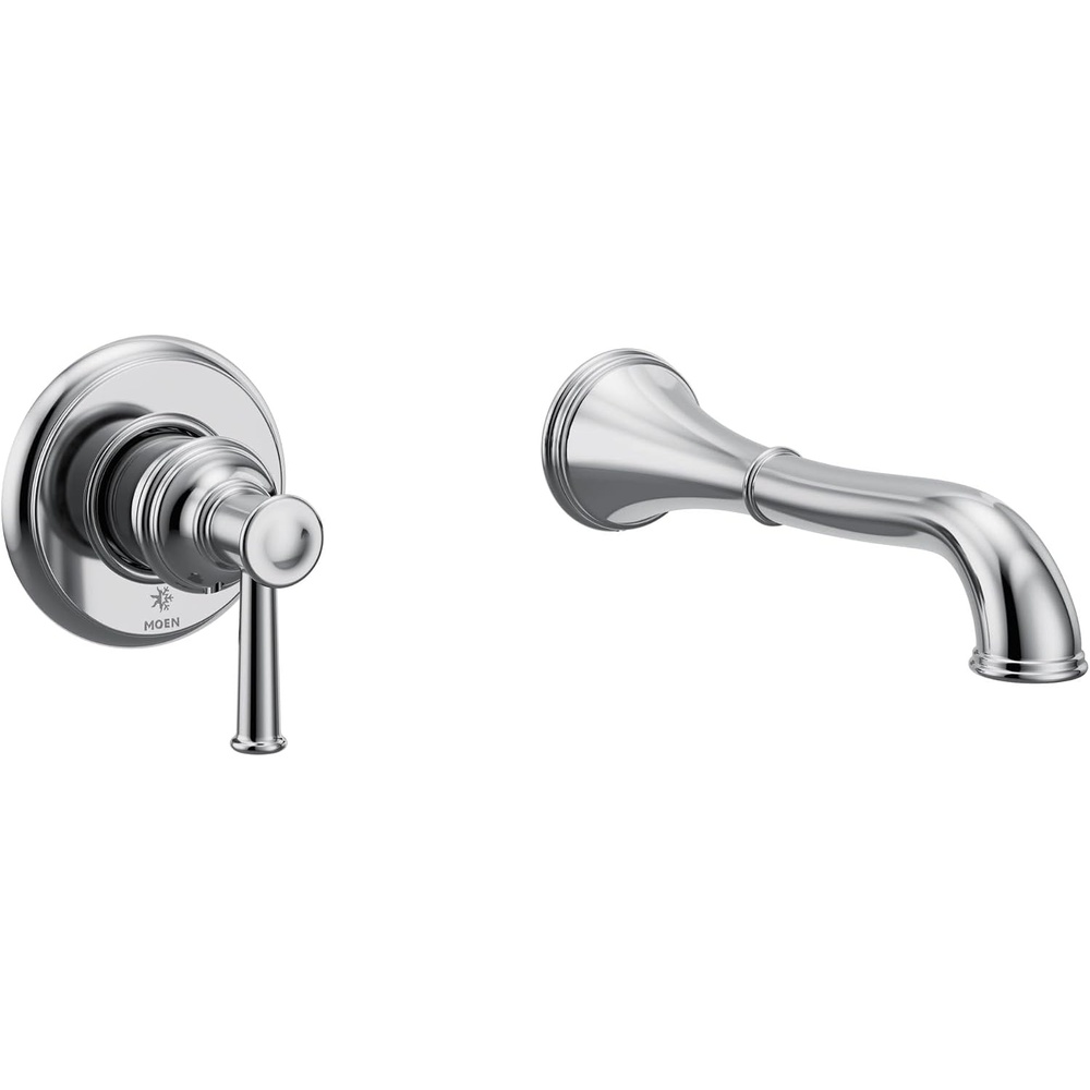 image:imageBelfield Chrome Single Handle Wall Mount Tub Filler High Flow Tub Faucet with 10 Spout Reach WT9021