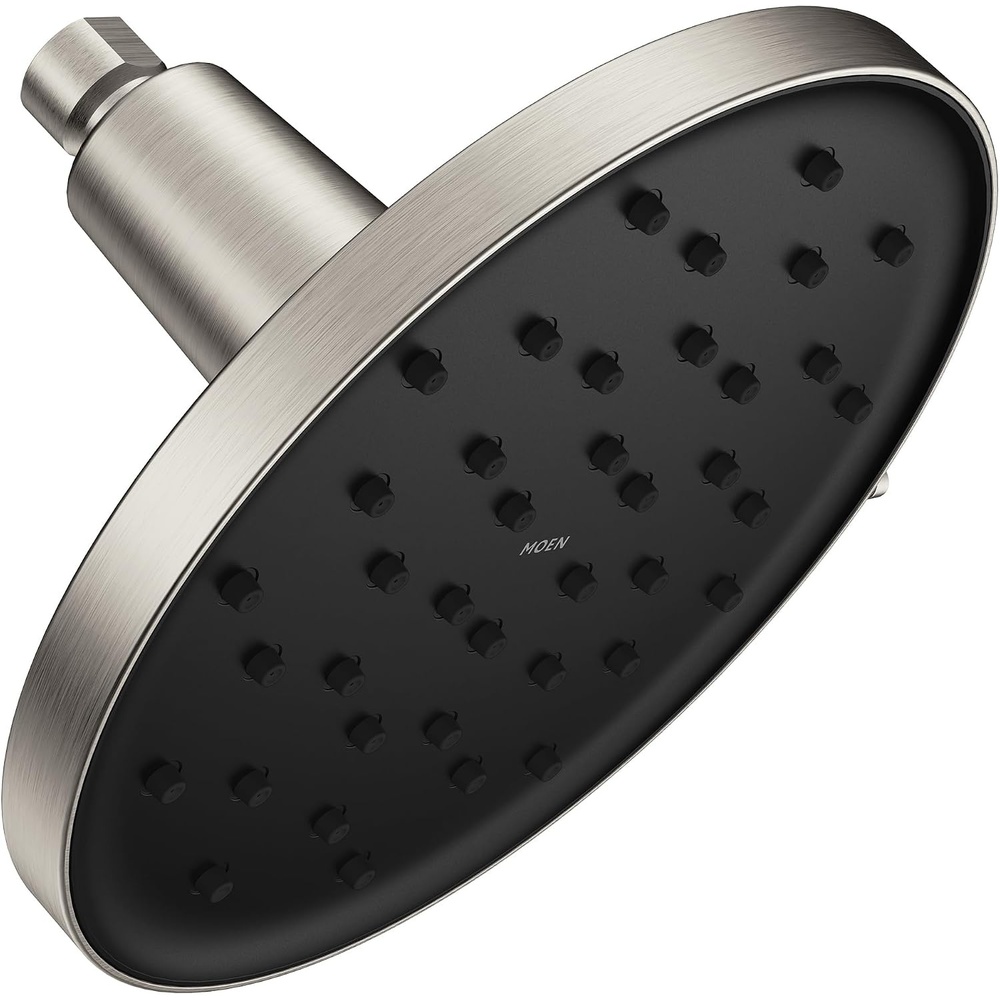 image:imageMoen 220R2EPSRN Verso 9Inch Rain Shower Head with Infiniti Dial and Magnetix Docking 175 GPM EcoPerformance Spot Resist Brushed NickelSpot Resist Nickel