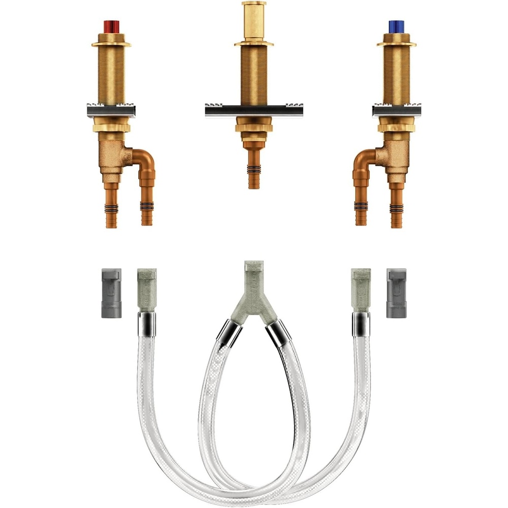 image:imageMoen 4793 Two Handle Roman Tub Adjustable Valve with 12Inch CPVC PEX Connections05 Pack of 6
