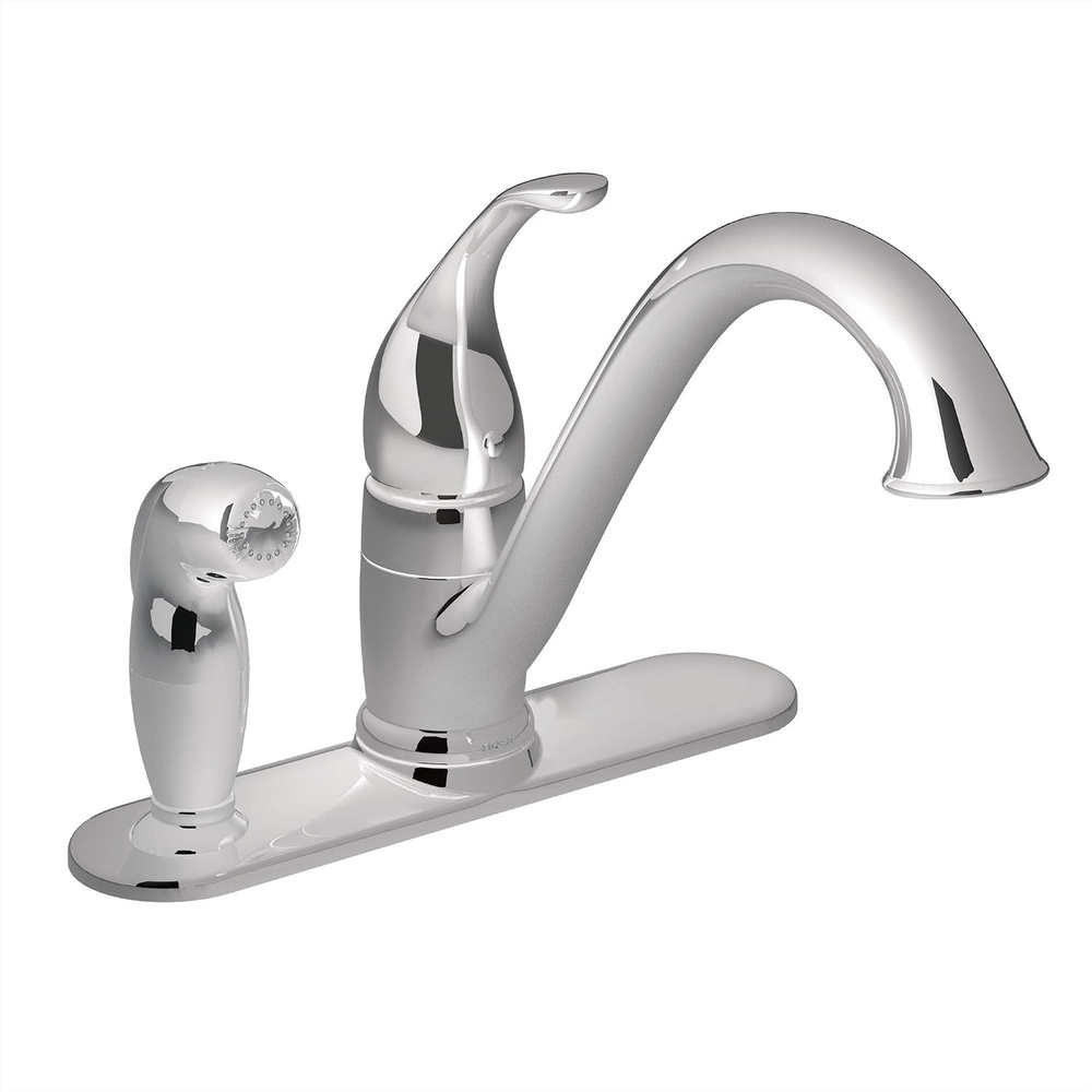 image:imageMoen 7835SRS Camerist OneHandle Low Arc Kitchen Faucet Spot Resist StainlessChrome