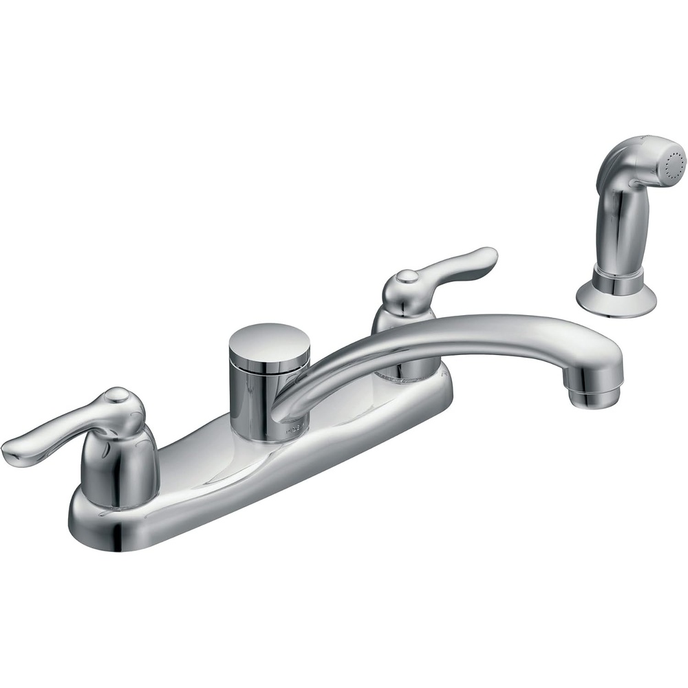 image:imageMoen 7907 TwoHandle Kitchen Faucet Chrome