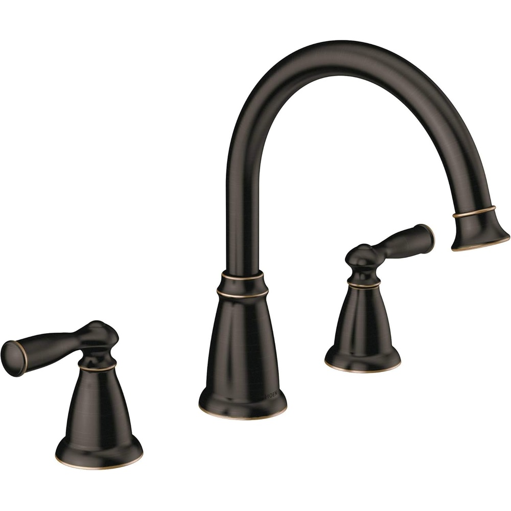 image:imageMoen 86924BRB Deck Mounted Roman Tub Faucet Trim from the Banbury Collection Mediterranean Bronze