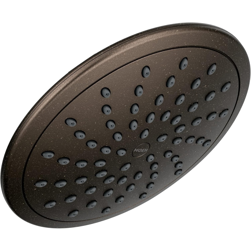 image:imageMoen 8Inch Fixed EcoPerformance Rainshower Showerhead Matte Black 6345EPBLOil Rubbed Bronze