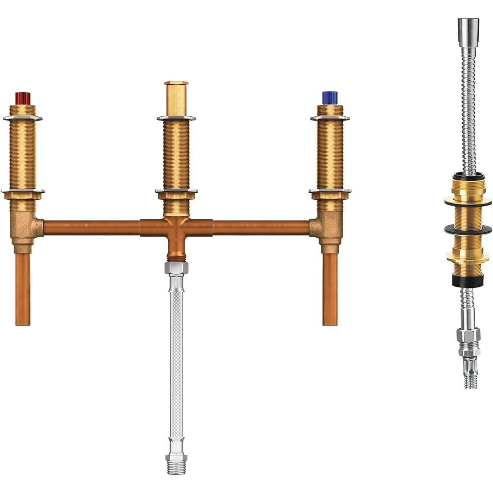 image:imageMoen 9796 Roman Tub with Hand Shower Diverter Installs on 10Inch Centers 12Inch CC Connection