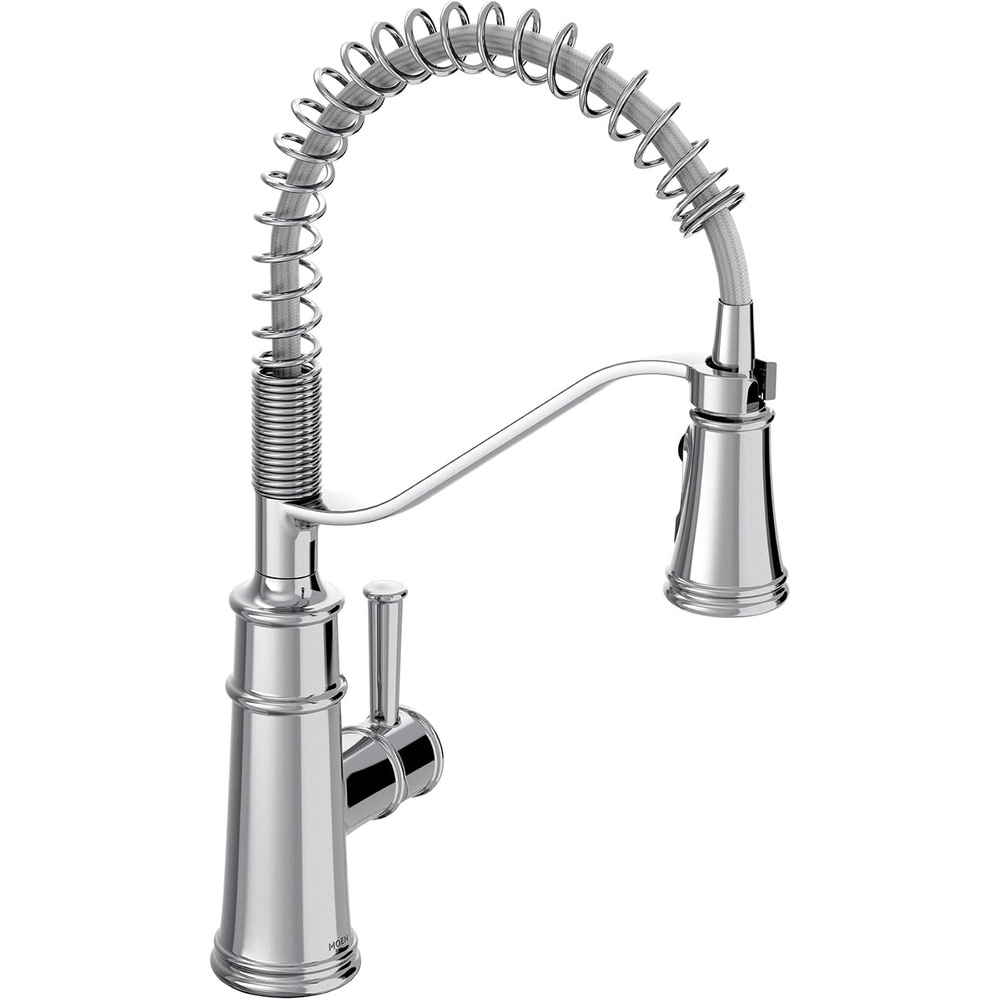 image:imageMoen Belfield Oil Rubbed Bronze Kitchen Faucet Modern Spring Kitchen Faucet with Power Boost PreRinse OneHandle Easy Installation 5927ORBChrome