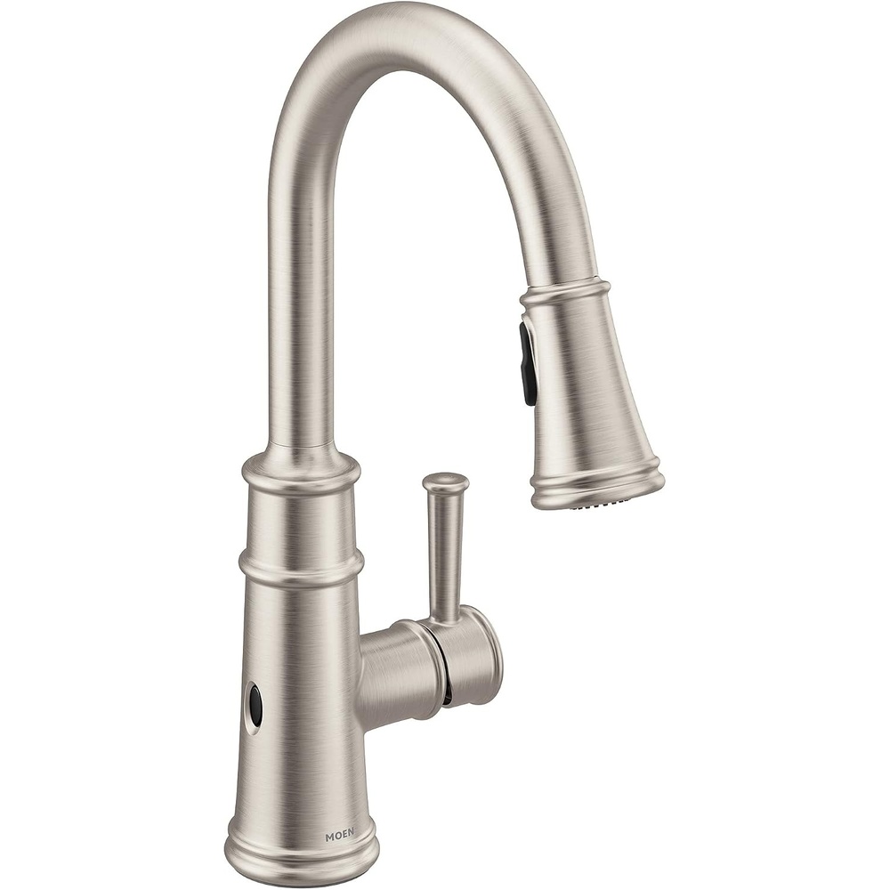 image:imageMoen Belfield Oil Rubbed Bronze Motionsense Wave Sensor Touchless One Handle Pulldown Kitchen Faucet Featuring Power Clean 7260EWORBSpot Resist Stainless