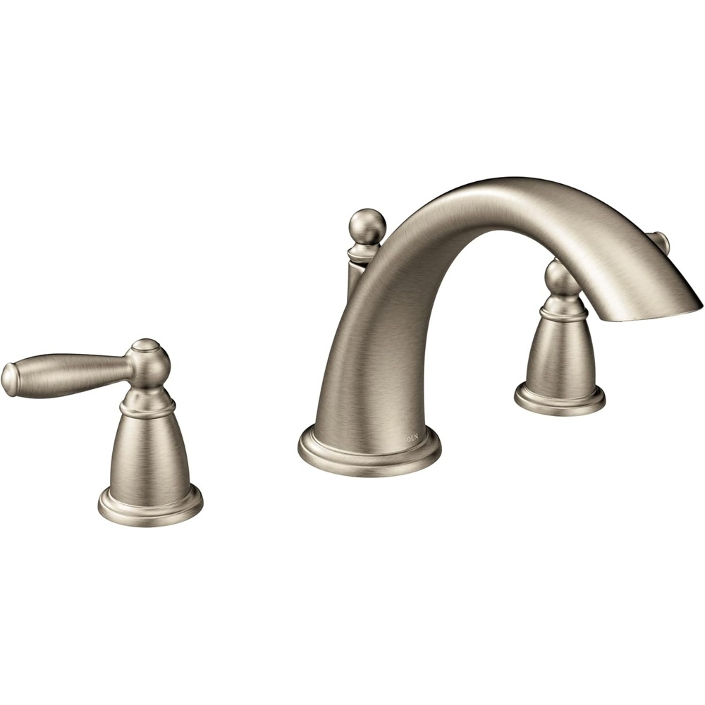 image:imageMoen Brantford Oil Rubbed Bronze 2Handle Deck Mount Roman Tub Faucet Trim Kit Valve Required T933ORBBrushed Nickel