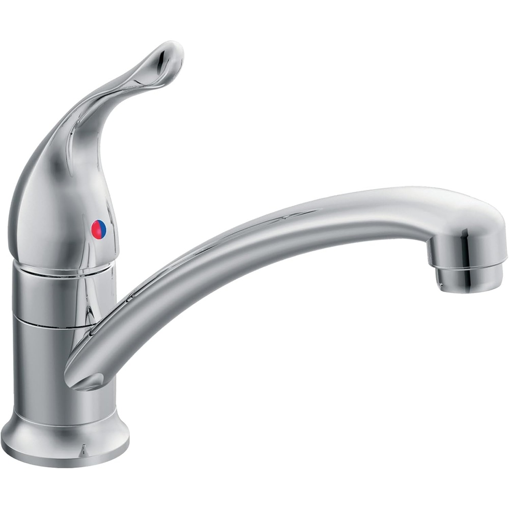 image:imageMoen Chateau Chrome OneHandle Single Hole Low Arc Standard Kitchen Faucet 742305