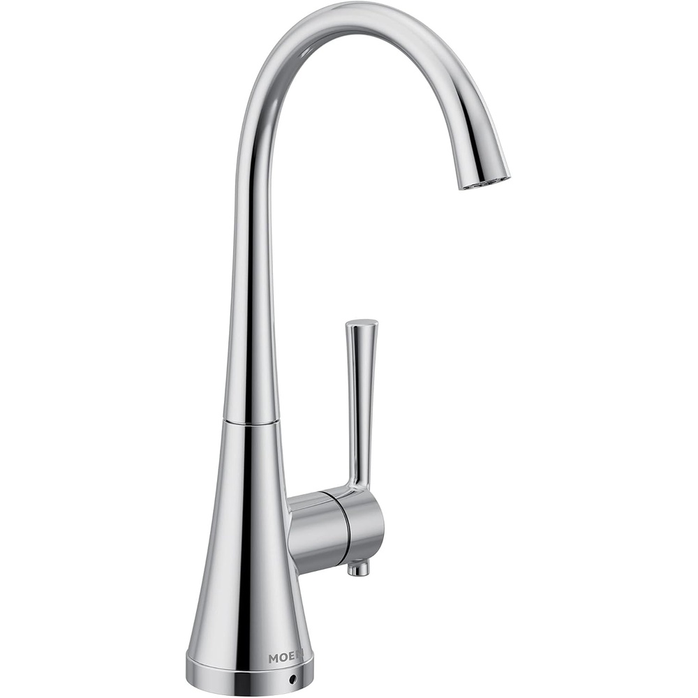 image:imageMoen Chrome Kurv OneHandle High Arc Single Mount Cold Water Beverage Faucet with Optional Filtration System S5560Chrome